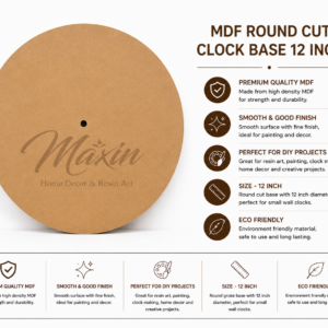MDF Round clock base 12 inch